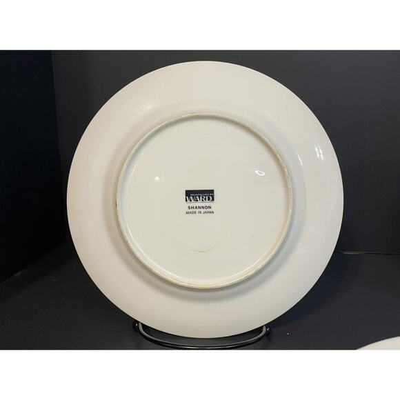 Montgomery Ward Shannon Japan Fine China Salad Plates 7½″ Set of 7 White Silver - Picture 4 of 16